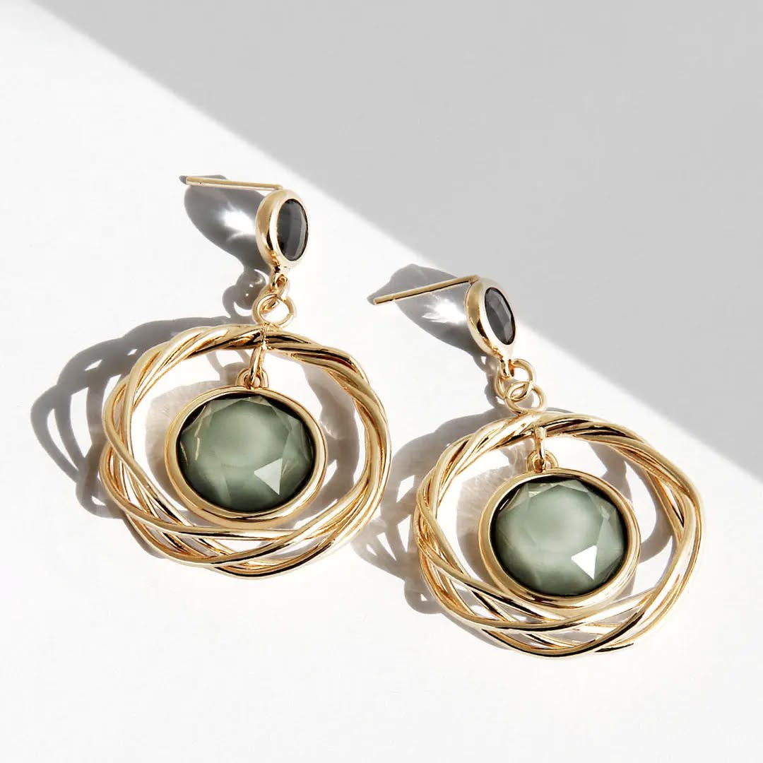 Emerald Dew Earrings