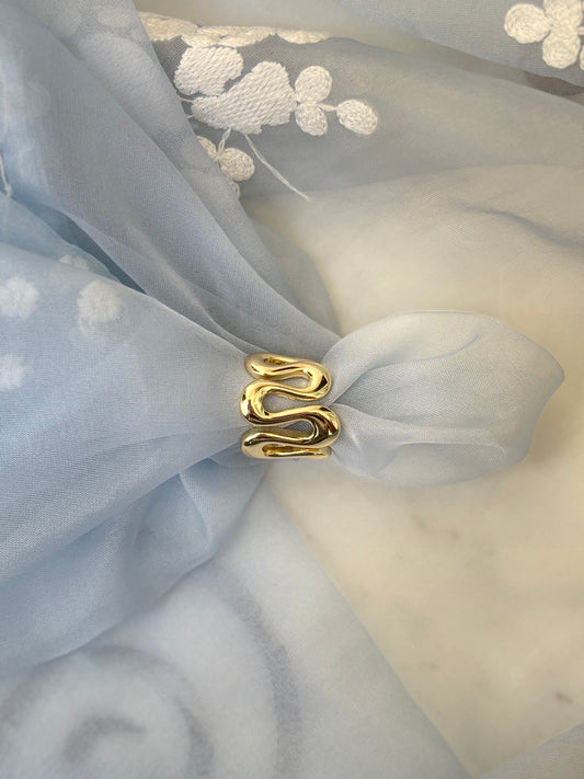 Golden Wave Ring