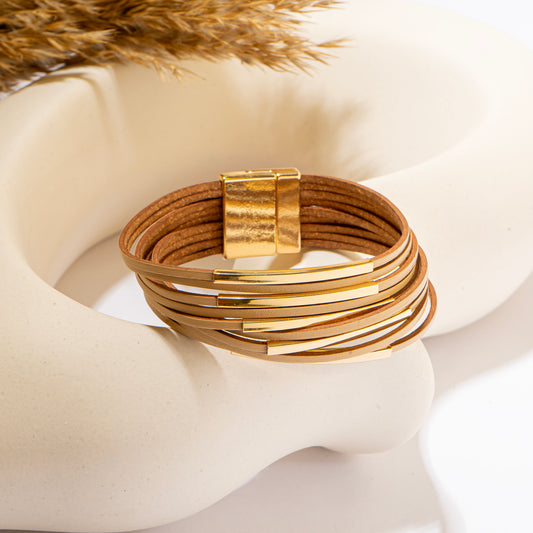 Multi Gold Lines Bracelet