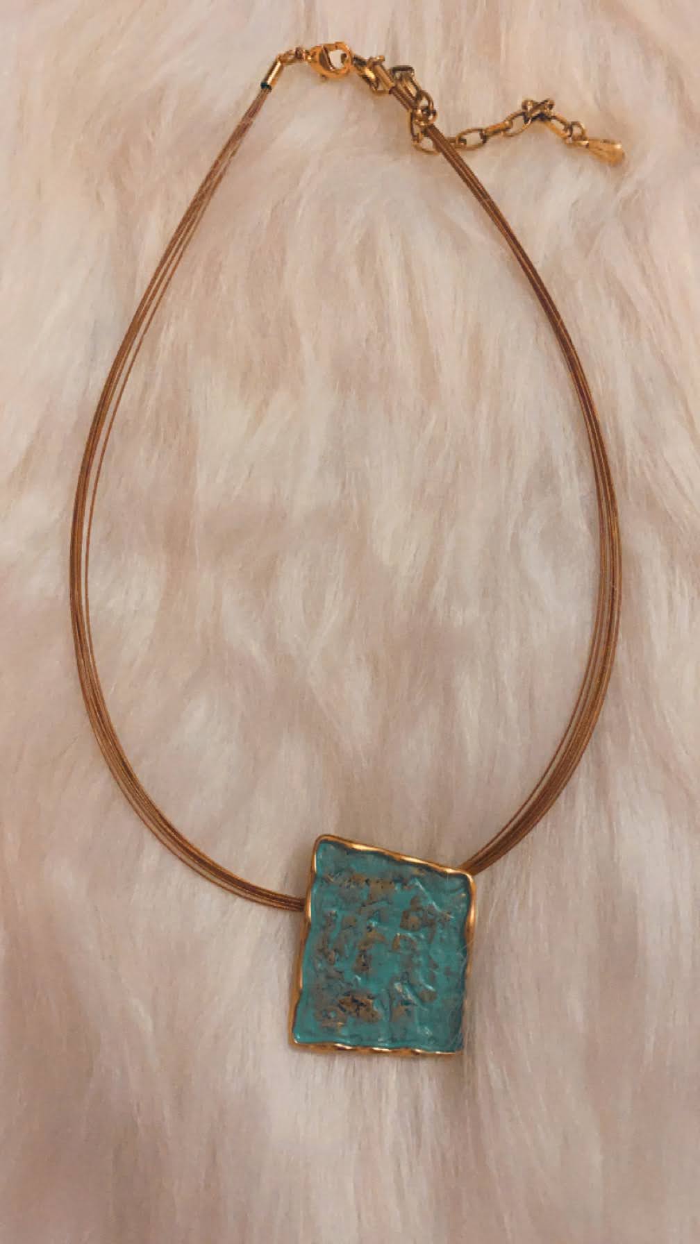 Turquoise Lava Necklace