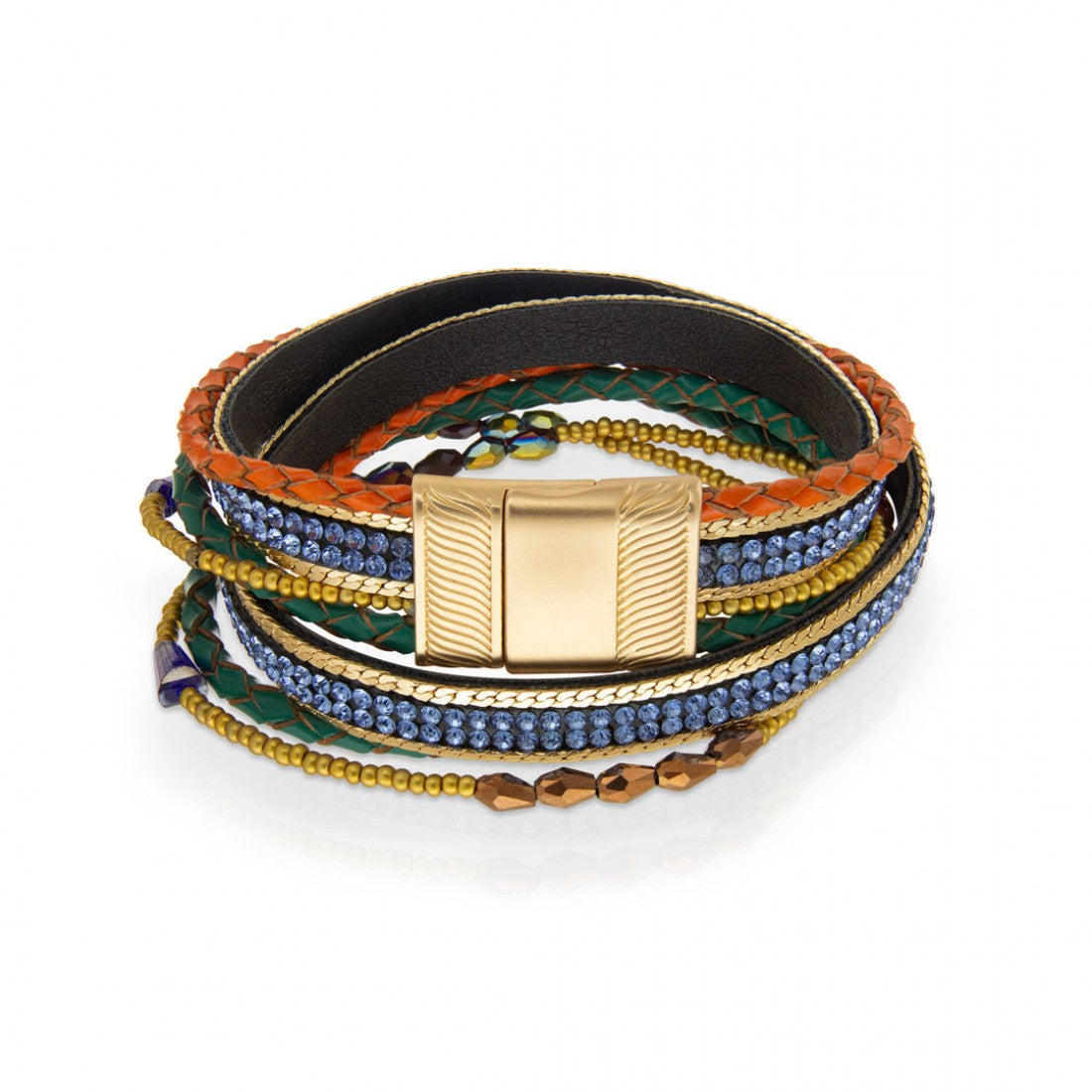 Emily Multi Colour Leather bracelet