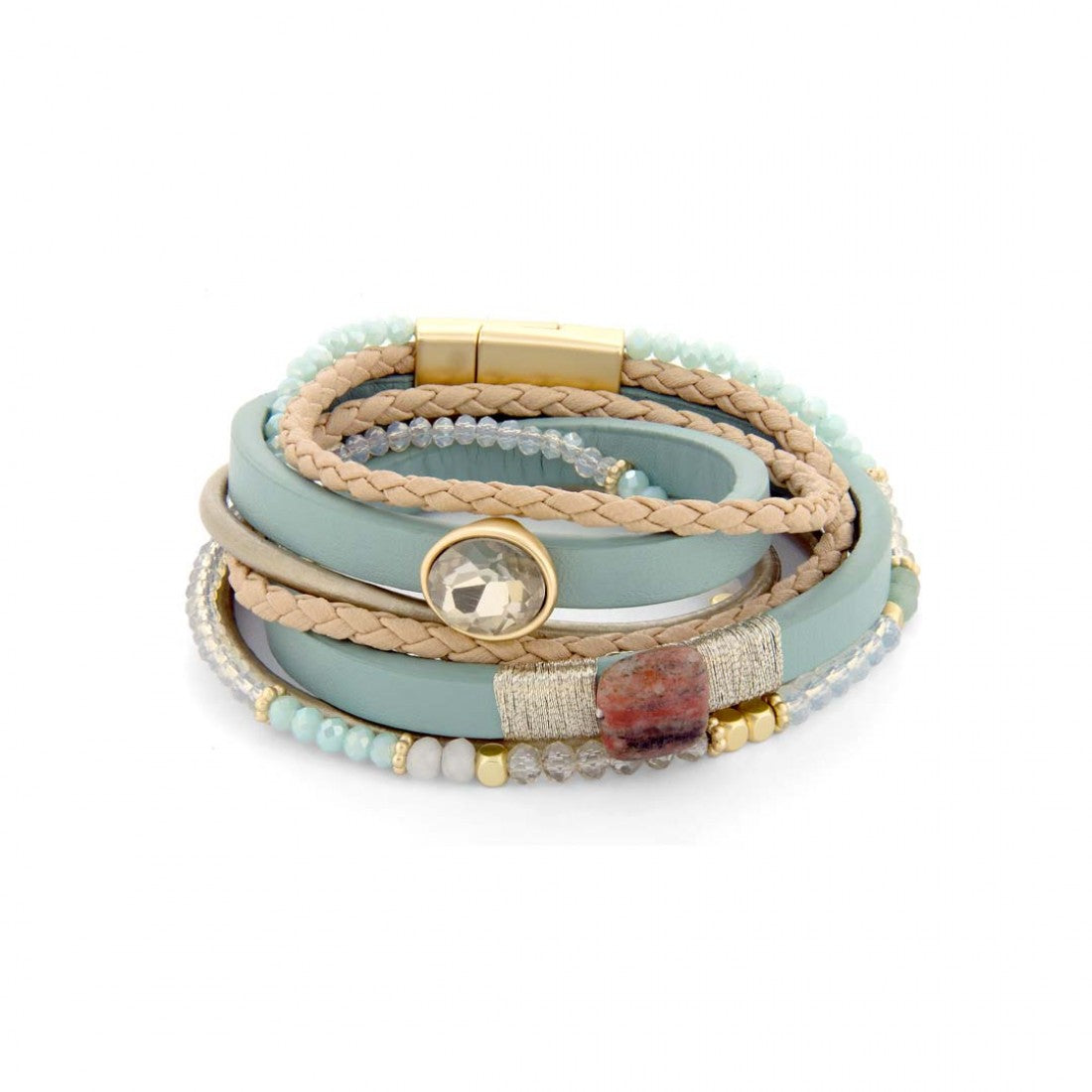Turquoise Leather Bracelet