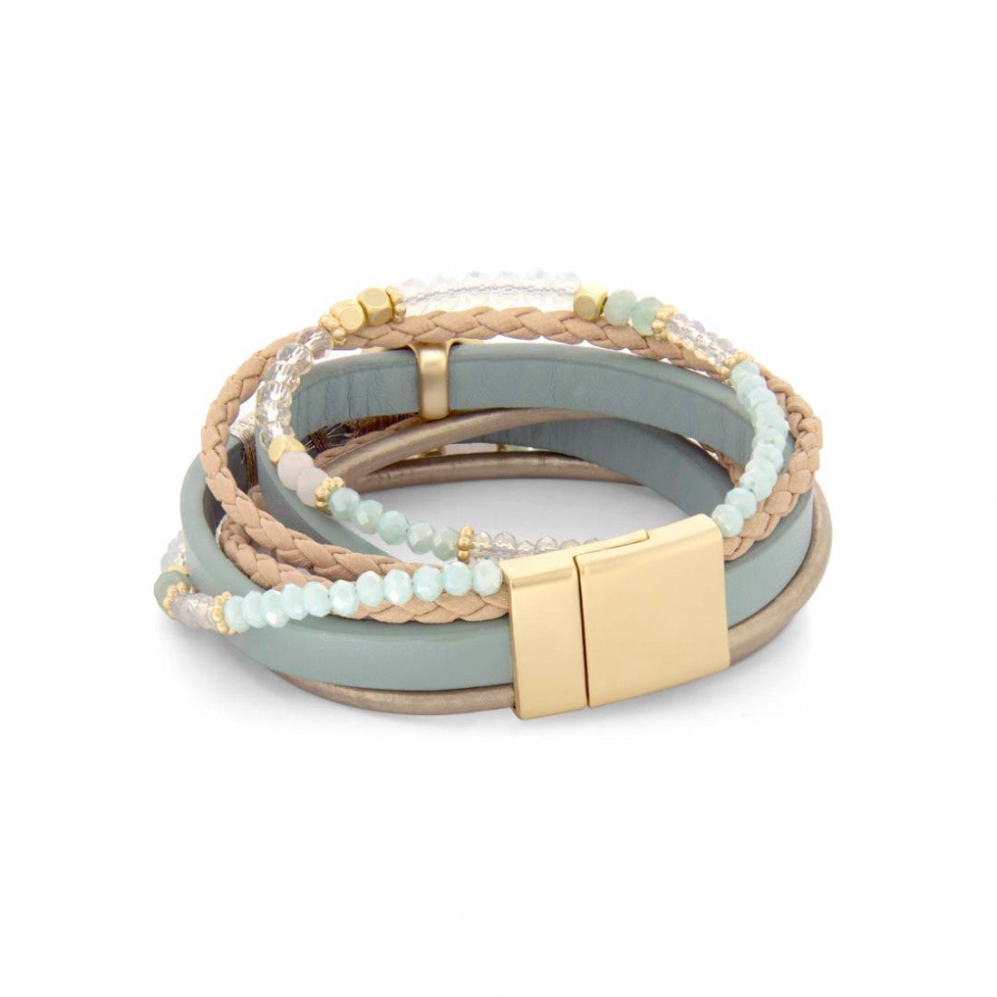 Turquoise Leather Bracelet