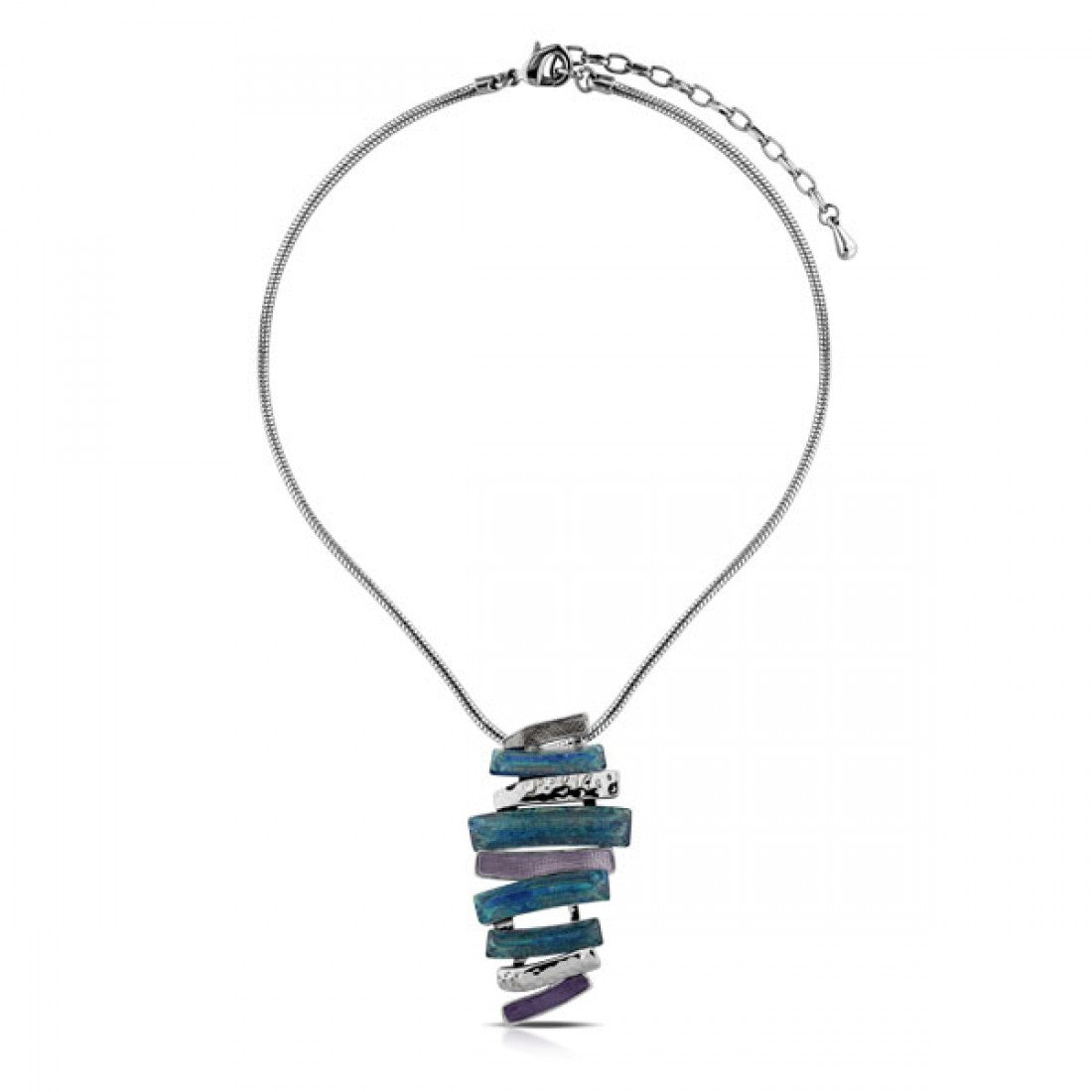 Make Waves Turquoise Silver Necklace